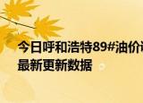 今日呼和浩特89#油价调整最新消息（2024年05月29日）最新更新数据