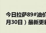 今日拉萨89#油价调整最新消息（2024年05月30日）最新更新数据