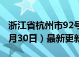 浙江省杭州市92号汽油价格查询（2024年05月30日）最新更新数据