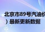 北京市89号汽油价格查询（2024年05月31日）最新更新数据