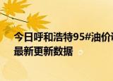 今日呼和浩特95#油价调整最新消息（2024年05月31日）最新更新数据