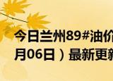 今日兰州89#油价调整最新消息（2024年06月06日）最新更新数据