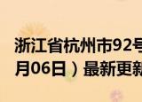 浙江省杭州市92号汽油价格查询（2024年06月06日）最新更新数据