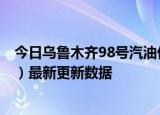 今日乌鲁木齐98号汽油价调整最新消息（2024年06月12日）最新更新数据