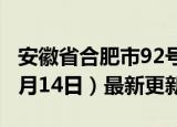 安徽省合肥市92号汽油价格查询（2024年06月14日）最新更新数据