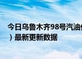 今日乌鲁木齐98号汽油价调整最新消息（2024年06月19日）最新更新数据