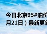 今日北京95#油价调整最新消息（2024年06月21日）最新更新数据