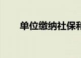 单位缴纳社保和自己缴纳社保的区别