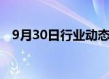 9月30日行业动态:创业板指午后涨逾15%