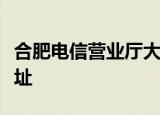 合肥电信营业厅大厅在哪（合肥电信营业厅地址