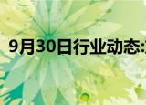 9月30日行业动态:东航第8架C919交付入列