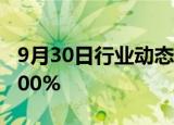 9月30日行业动态:港股申万宏源香港暴涨超100%