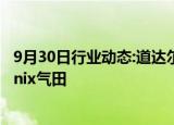 9月30日行业动态:道达尔能源启动投产位于阿根廷南部的Fenix气田