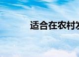 适合在农村发展的5个致富项目