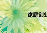 家庭创业的项目有什么