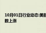 10月01日行业动态:美股三大指数集体收涨，热门科技股多数上涨