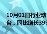 10月01日行业动态:小鹏汽车9月交付21352台，同比增长39%