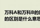 万科A和万科B的区别是什么（万科a和万科b的区别是什么意思）