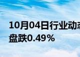 10月04日行业动态:富时中国A50指数期货开盘跌0.49%