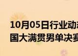 10月05日行业动态:马龙 林诗栋会师WTT中国大满贯男单决赛