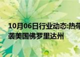 10月06日行业动态:热带风暴“米尔顿”将增强为飓风，再袭美国佛罗里达州