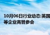 10月06日行业动态:英国投资峰会将邀请谷歌 Wayve和博枫等企业高管参会