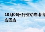 10月06日行业动态:伊朗表示将对以色列的袭击行动做出相应回应