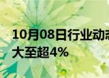 10月08日行业动态:香港恒生科技指数跌幅扩大至超4%