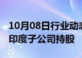 10月08日行业动态:现代汽车将出售1.42亿股印度子公司持股