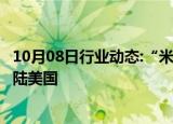 10月08日行业动态:“米尔顿”增强为五级飓风，预计9日登陆美国