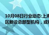 10月08日行业动态:上海市国资委：鼓励市属国企在南北地区新设总部型机构，或将总部型机构搬迁至南北地区