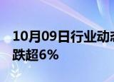 10月09日行业动态:国内商品期货收盘，玻璃跌超6%