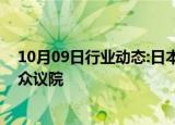 10月09日行业动态:日本政府召开临时内阁会议，决定解散众议院