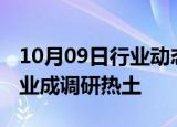 10月09日行业动态:市场回暖机构忙，四大行业成调研热土