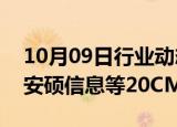 10月09日行业动态:金融科技板块再度爆发，安硕信息等20CM涨停