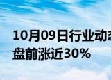 10月09日行业动态:Arcadium Lithium美股盘前涨近30%