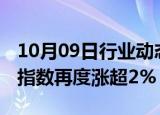 10月09日行业动态:港股再度拉升，恒生科技指数再度涨超2%