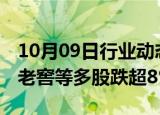 10月09日行业动态:白酒板块持续走弱，泸州老窖等多股跌超8%