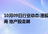 10月09日行业动态:港股收评：两大指数均跌超1%，中资券商 地产股走弱