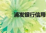 浦发银行信用卡中心申请进度查询