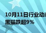 10月11日行业动态:煤炭板块跌势扩大，陕西黑猫跌超9%