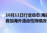 10月11日行业动态:海通证券：未来国内政策组合拳发力，叠加海外流动性持续改善，或支撑港股继续上行