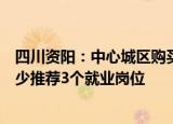 四川资阳：中心城区购买新房且有就业需求的，一个季度最少推荐3个就业岗位