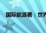 国际能源署：世界石油需求增长大幅放缓