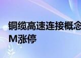 铜缆高速连接概念股持续走强，凯旺科技20CM涨停