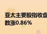 亚太主要股指收盘涨跌不一，澳洲标普200指数涨0.86%