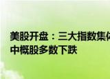 美股开盘：三大指数集体低开，贵金属板块逆市大涨，热门中概股多数下跌