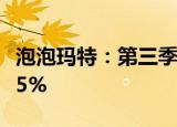 泡泡玛特：第三季度整体收益同比增120%125%