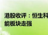 港股收评：恒生科技指数涨0.66%，光伏太阳能板块走强