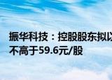 振华科技：控股股东拟以1亿元2亿元增持公司股份，增持价不高于59.6元/股